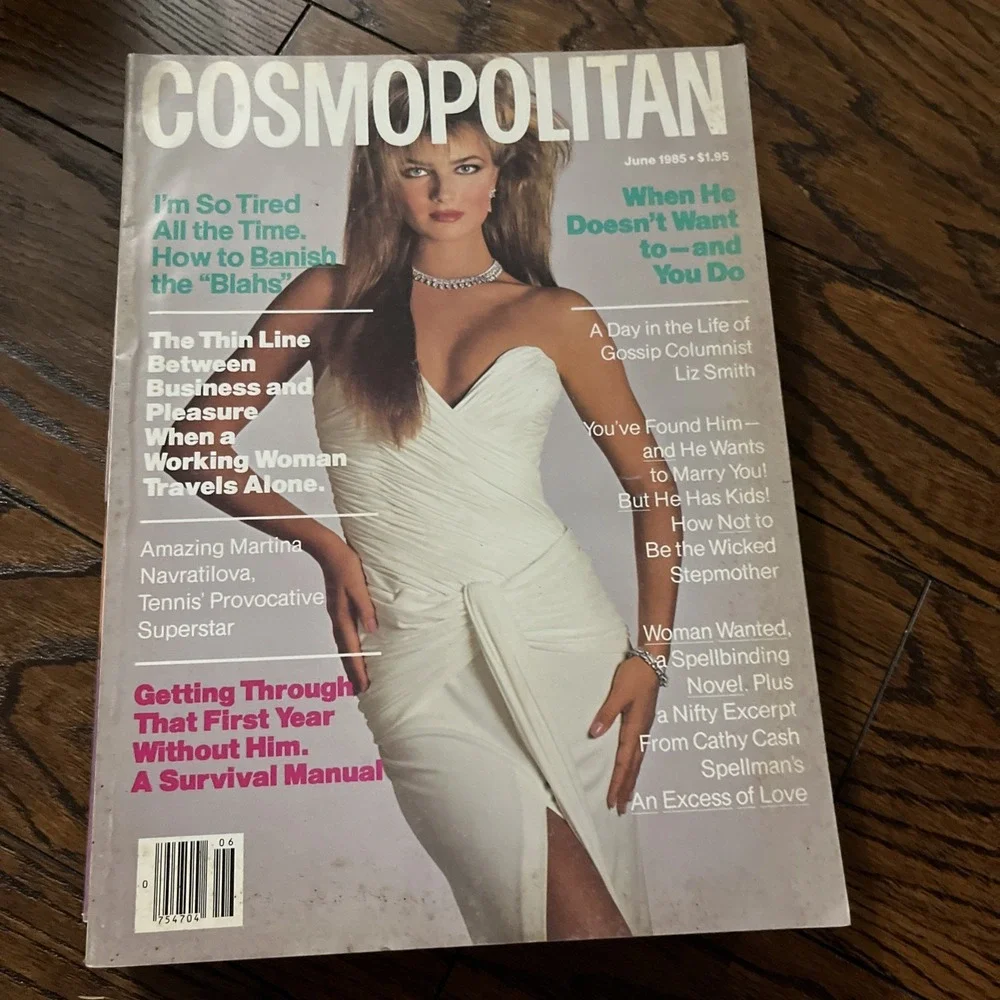 Lot Of 4 VTG Cosmopolitan Magazines From 1985 Jan April May June Good Cond